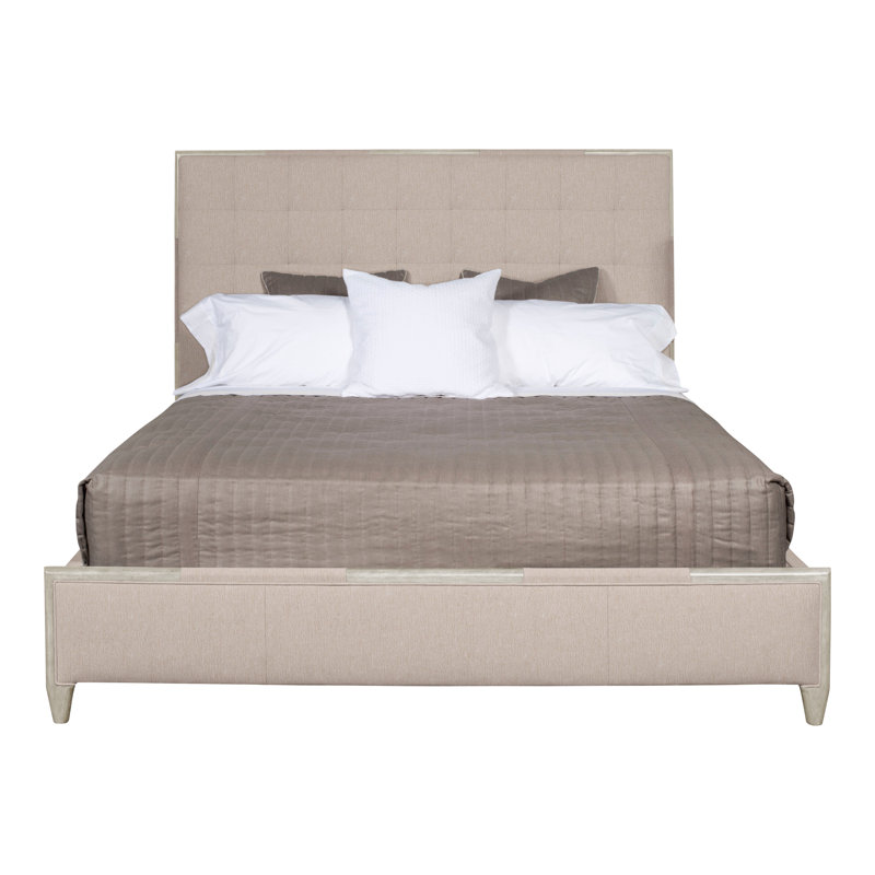 Lit à panneau tapissier très grand Thom Filicia Home California, Jiggles fauve, Navajo, Grand lit
