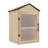 25.4"H X 16.1"W 2-Tier Wooden Book Cabinet