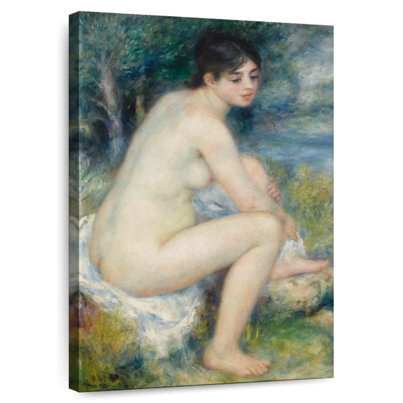 Leisha, femme nue dans un paysage, H 45 po x l 30 po