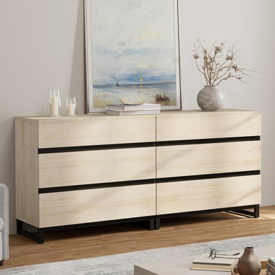 Commode double l 6 tiroirs Rookwood