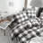 Percale Waffle Patchwork Duvet Cover Set-507458765