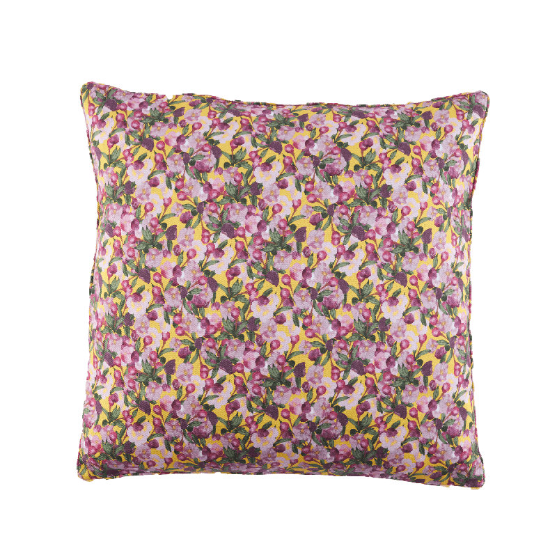 Square Pillow Cover Romance is Dead, Yellow