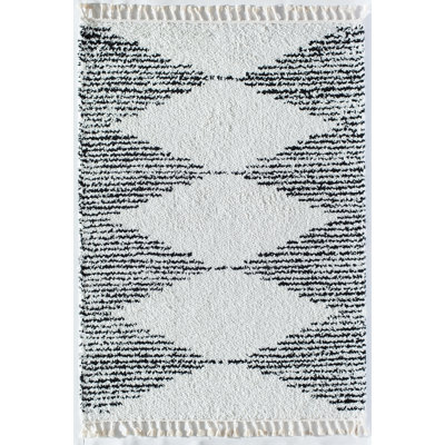 Tapis blanc Qi Mason