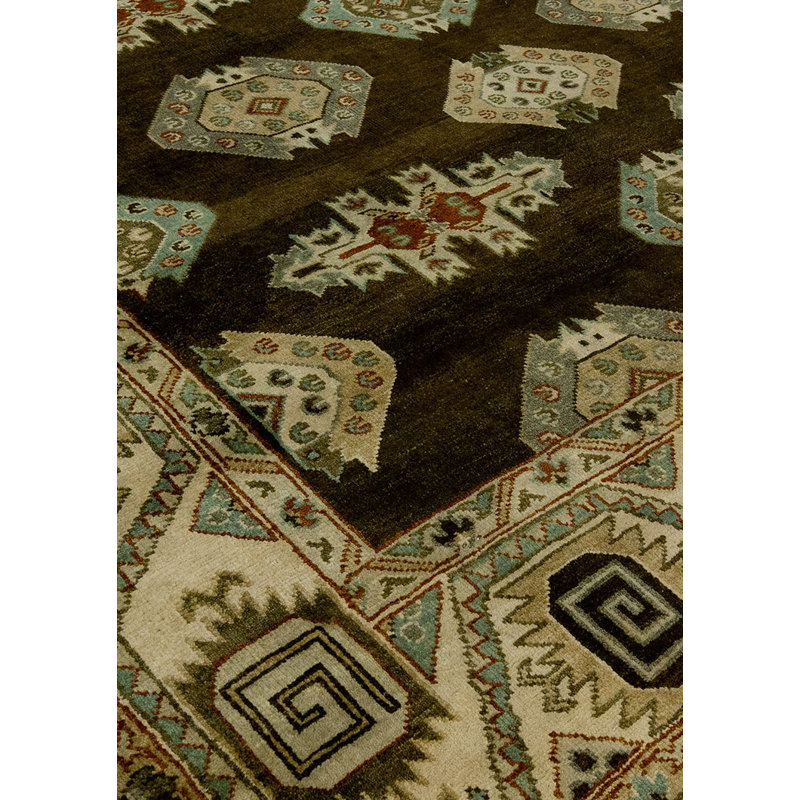 Wool Southwestern Area Rug, Rectangle 2' x 3'