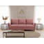 Ensemble de canapés de style moderne du milieu du siècle avec accoudoirs incurvés et coussins moelleux pour un agencement confortable dans le salon-1368769800