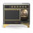 Majestic III Series 40 Inch Induction Range with 6 Induction Elements in Matte Graphite (Brass Trim)-124828857-124828840