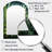 Ferns Plant Ethereal Whispers II - Ferns Arch Unique Wall Mirror Decor, Green Asymmetrical Large Mirror, Printed Metal Art-146969516