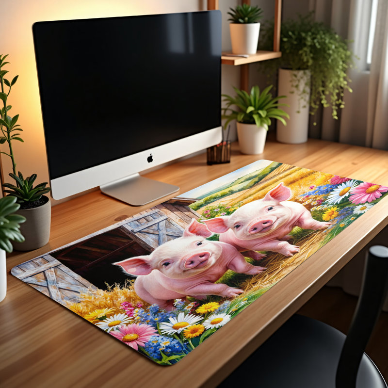 Polyester Desk Pad, 14.4x12.1