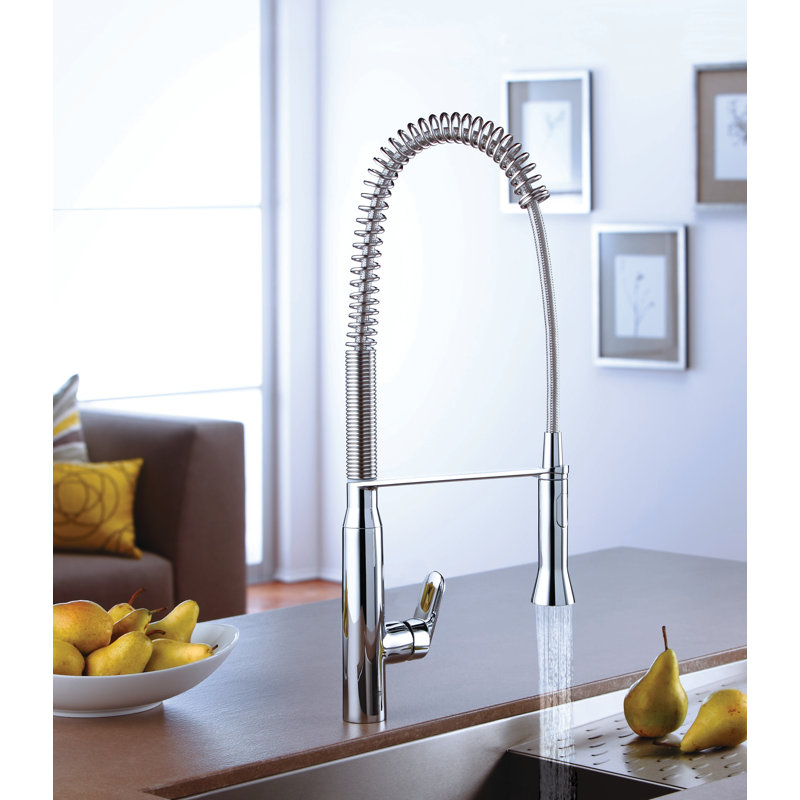 K7® Semi-Professional Pull Down Touch Single Handle Kitchen Faucet with Accessories, Starlight Chrome