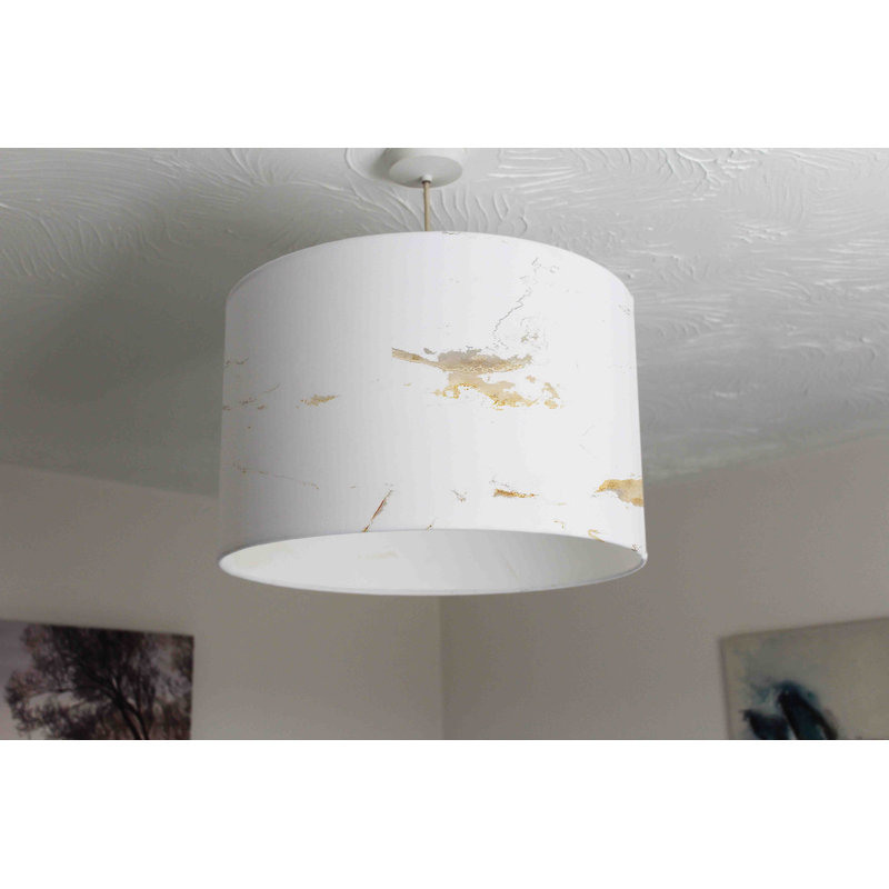 Cotton Drum Pendant Shade ( Uno ), 25cm H x 40cm W x 40cm D