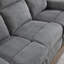 Ensemble de conversation inclinable en chenille 2 pièces Niven avec causeuse inclinable manuelle 2 personnes et canapé inclinable manuel 3 personnes