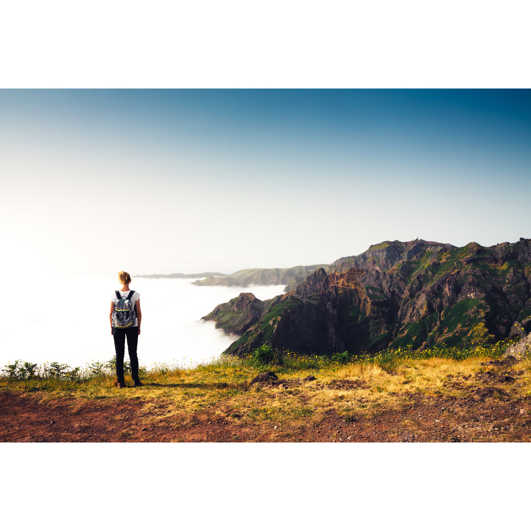 Genieße die schöne Natur auf der Insel Madeira von Borchee - Druck auf Leinwand ohne Rahmen