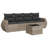  Garden Sofa Set Light Gray