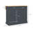Rolling Kitchen Island With Drop Leaf Wood Breakfast Bar(No Include Stool)