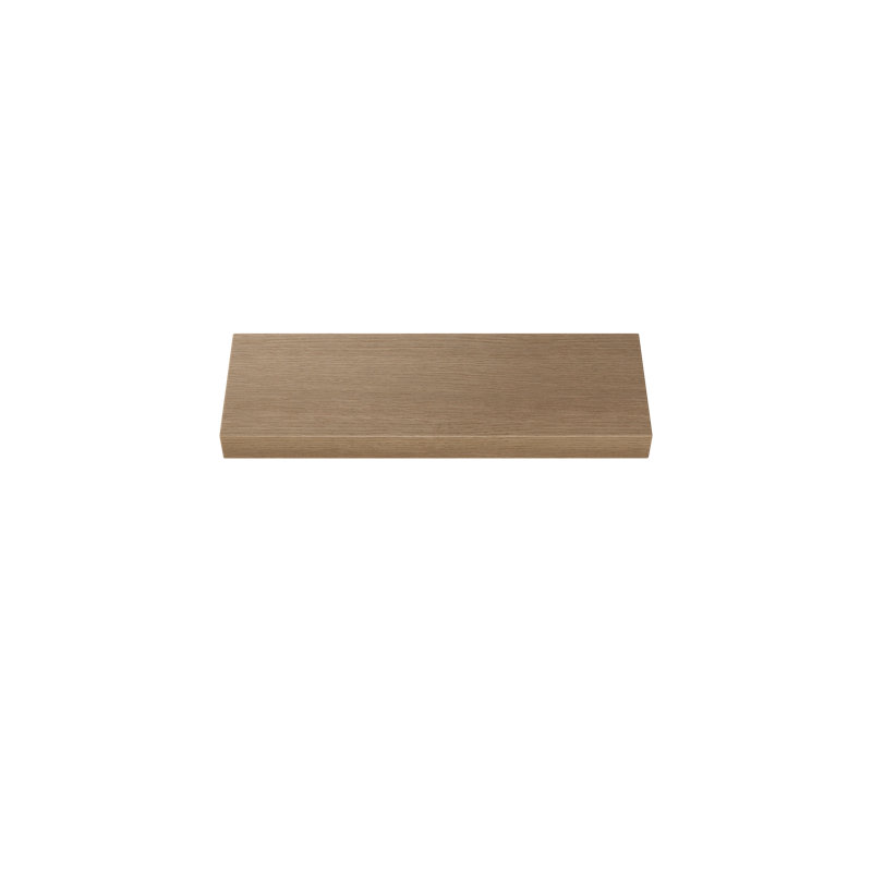 Rift White Oak Floating Shelf, Brown Wood