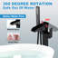 Robinet de baignoire à fixation au sol autoportant avec douche à main