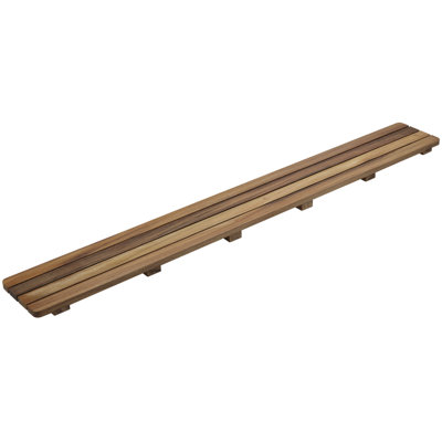 Groove Teak Drain Cover Receptor