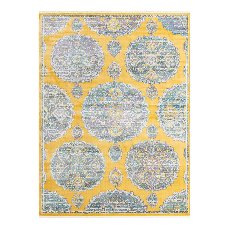 Tapis Haefner_Jaune, Rectangle 9 pi x 12 pi