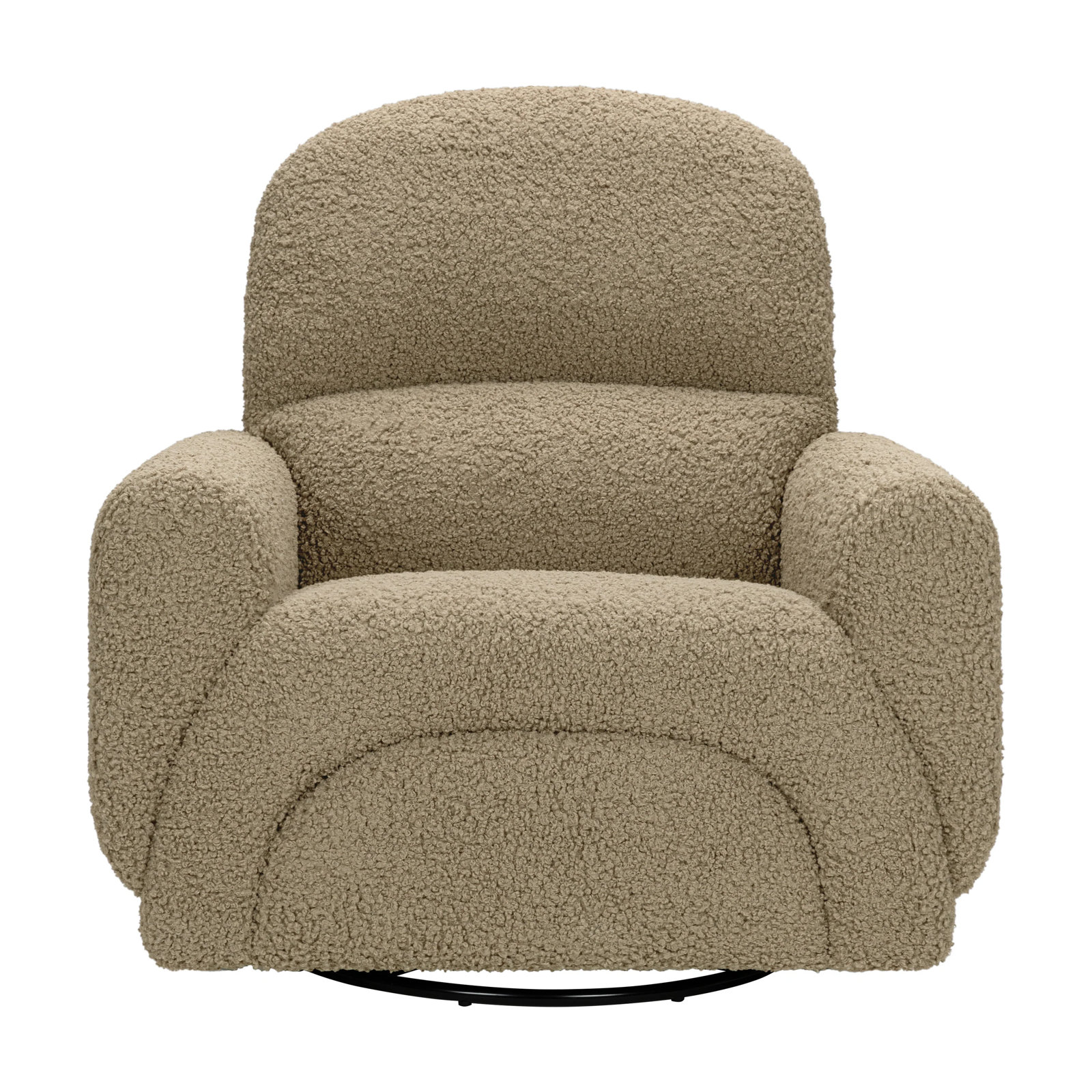 Rainbow Swivel Glider, Teddy Loop Latte Sherpa
