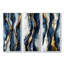 Chute d'eau côtière liquide de marbre I - Collection de décorations murales Abstract Decor 3 pièces-1868689892-1868689895-1868689889