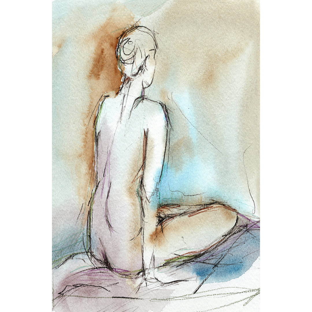 Leinwandbild Watercolour Gesture Study I von Ethan Harper