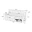 Canapé de coin contemporain modulaire à coin sans coin 1pc