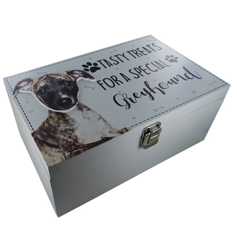 Greyhound Dog Treat Box Denny Decorative Box