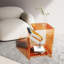 Table de bout en acrylique Modern - table de chevet contemporaine transparente pour chambre à coucher, canapé Lucite-454078599