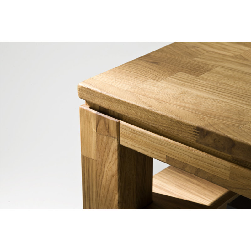 Burhardt Coffee Table with Storage, Oak