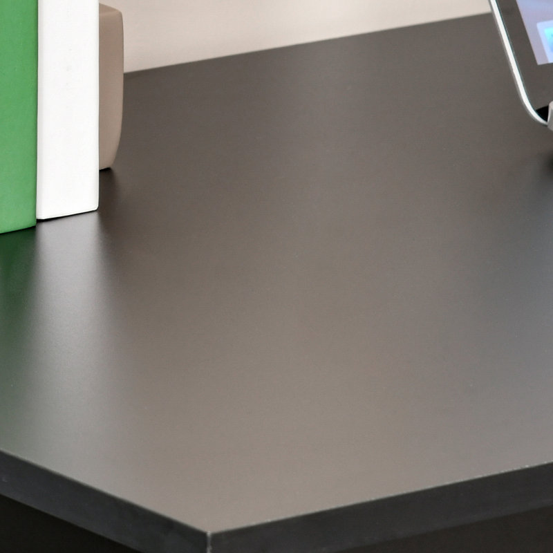 Bureau moderne à domicile avec tablettes de rangement à 6 niveaux