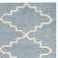 Tapis bleu / ivoire en laine touffeté à la main Carolene-2092716309