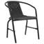 Chojolan Stacking Patio Dining Armchair with Cushion
