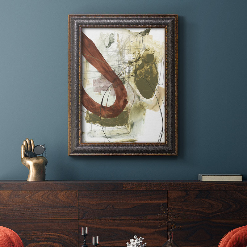 Rusted Loops I, toile encadrée de qualité supérieure - prête à être accrochée, H 20 po x l 16 po x P 2,5 po