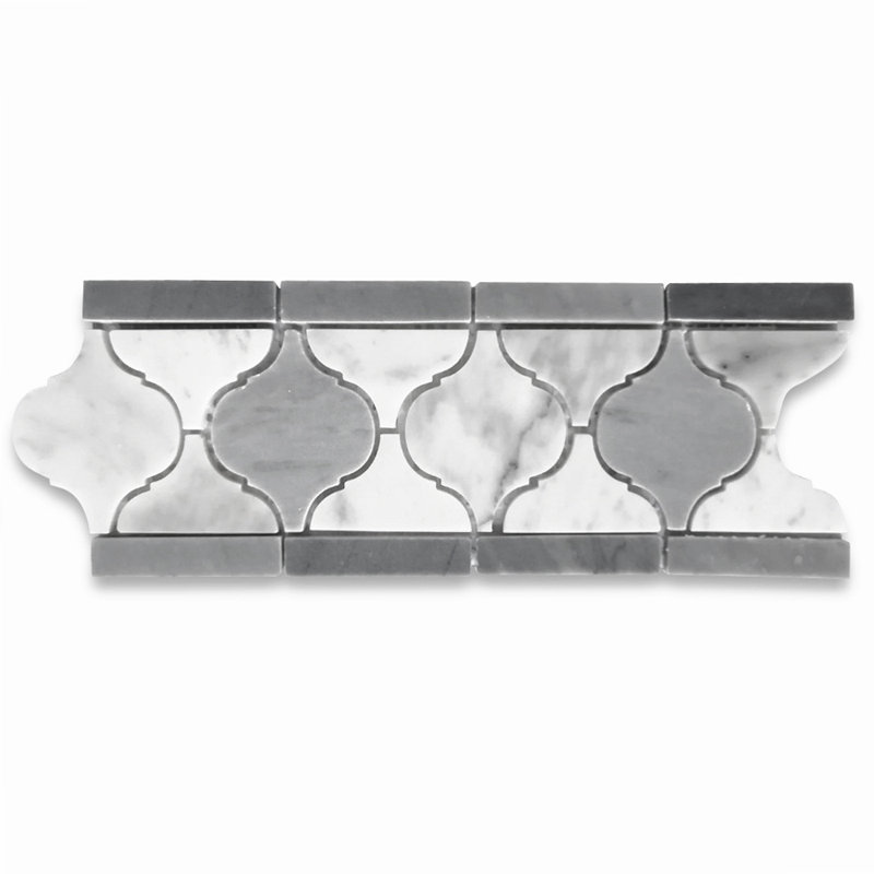 4" x 11" Marble Random Mosaic Wall & Floor Tile