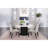 Sherry Rustic Round Marble Top Dining Table