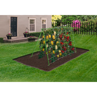 Euridice 27'' H x 3.9'' W Vinyl Arched Trellis