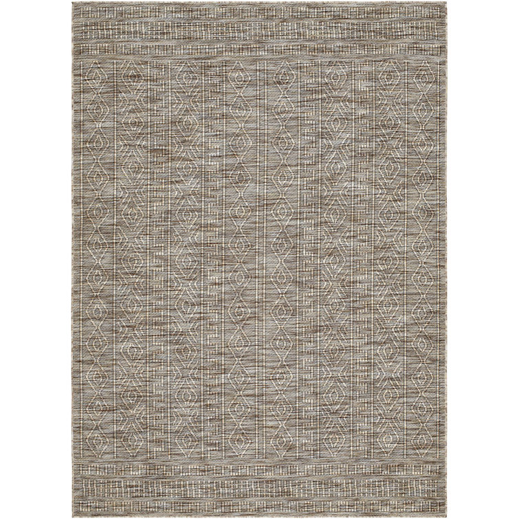 Tapis extérieur jaune / crème Terrace