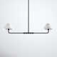 Pearson 2 Light Metal Dimmable Chandelier
