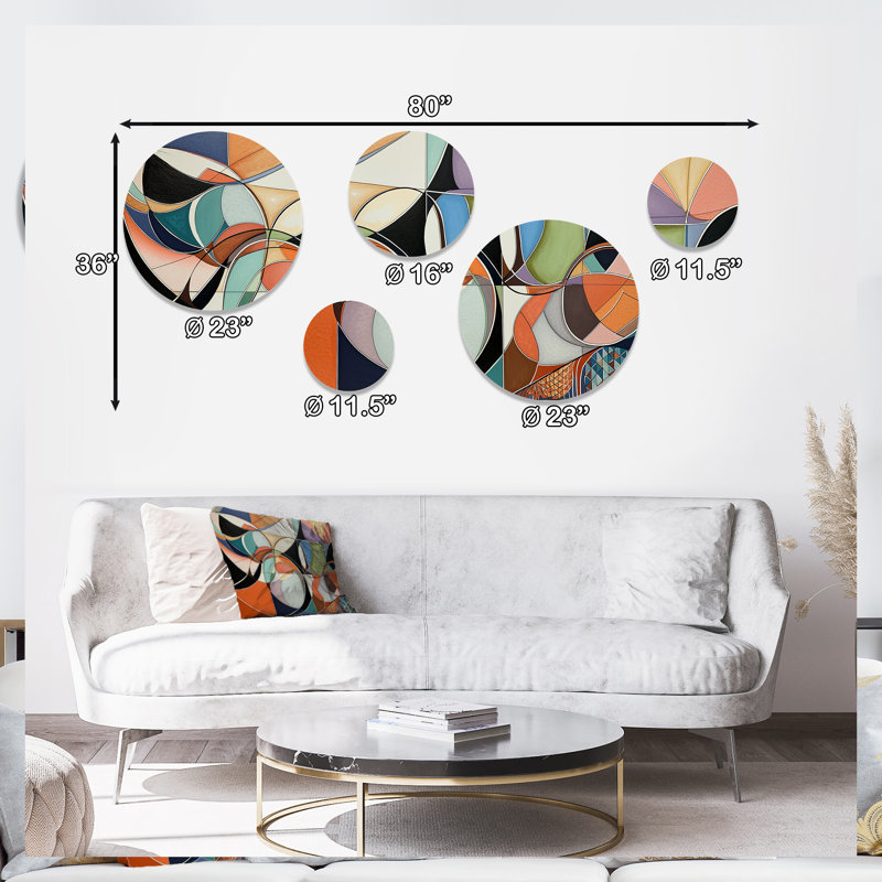 Ensemble de 5 décorations murales Boho
