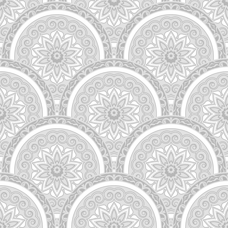 Jasmyn 10m x 53cm Wallpaper Roll, Grey