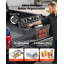Coffret de rangement pour benne de pick-up, 25 L (6,6 gal) en ABS étanche, avec serrure à combinaison antivol, compatible avec Dodge Ram 1500, 2500 et 3500 (2002-2018), côté passager droit (perçage requis).