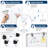 36 x 24'' Rolling Magnetic Dry Erase Whiteboard, Mobile Standing White Board with Height Adjustable Stand, Lockable Wheels & Hooks, White-138071800-138071797