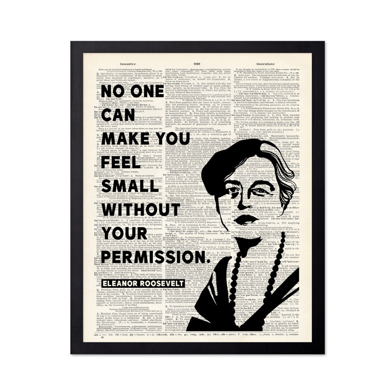 Personne ne peut vous faire sentir petit, Black Framed, Poster, 08"H x 10"W