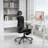 Ergonomic Breathable Mesh Office Chair with Headrest and Flip-Up Arms and Footrest E-2038256087