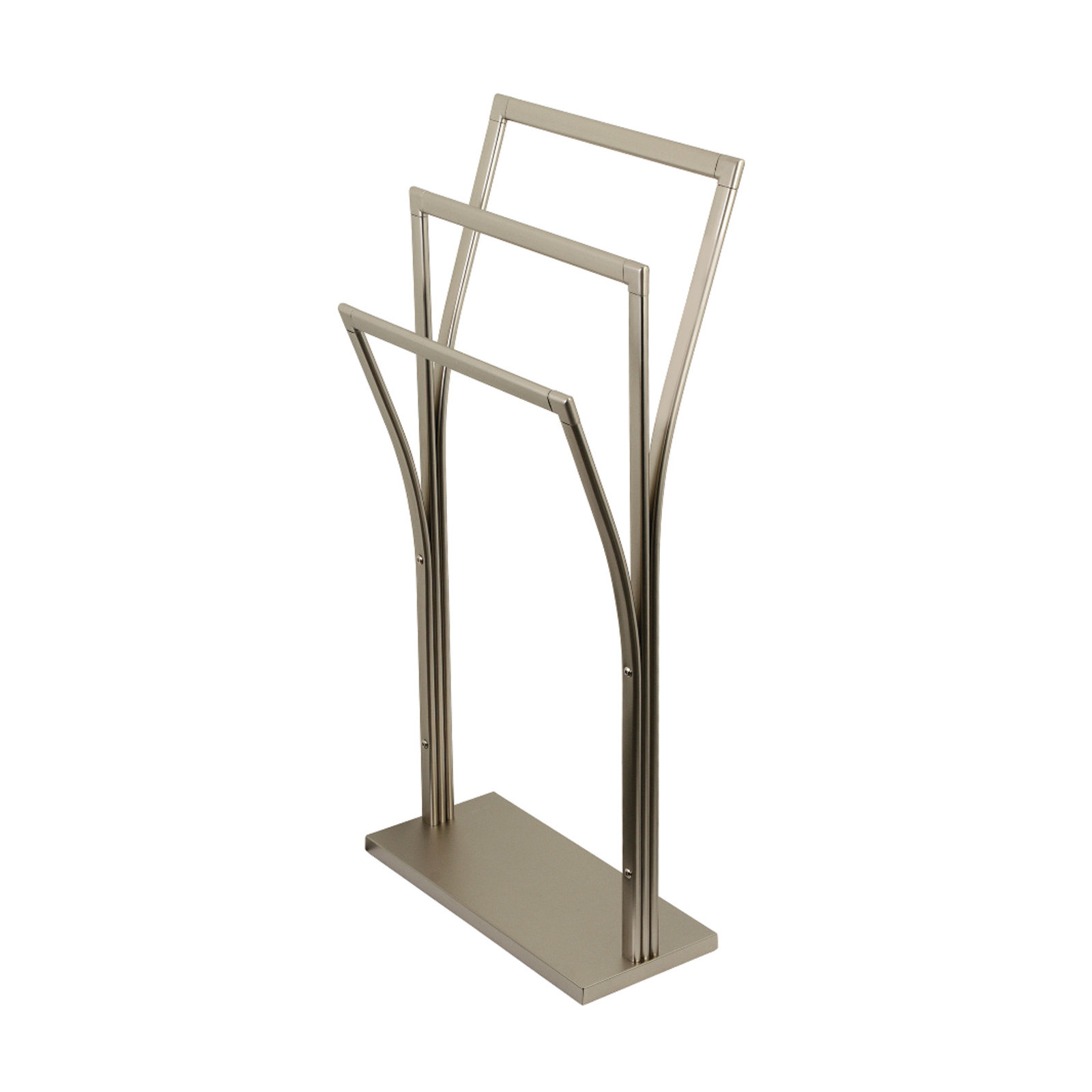 Kingston Brass Edenscape Freestanding Y-Style Towel Rack, Brushed Nickel