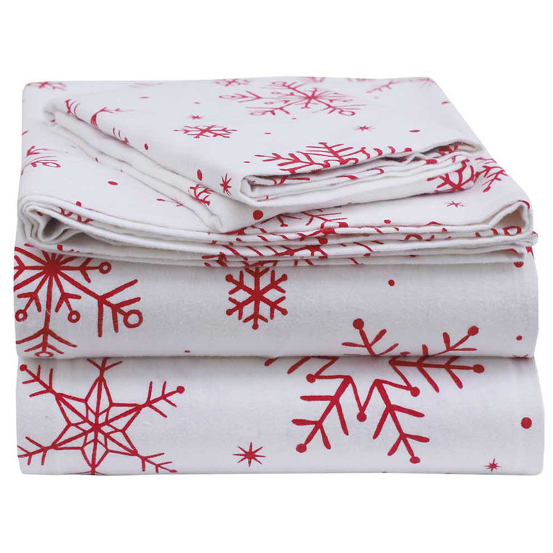 Ensemble de draps 100% flanelle de coton Colyt, Grand