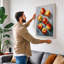 Scattered Apples Modern - Wrapped Canvas-452426179-452426191