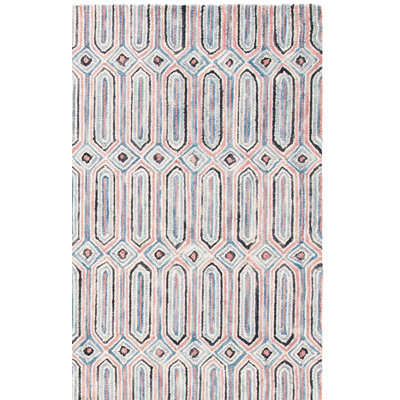 Decker Hand Tufted Wool And Cotton With Latex Geometric Rug