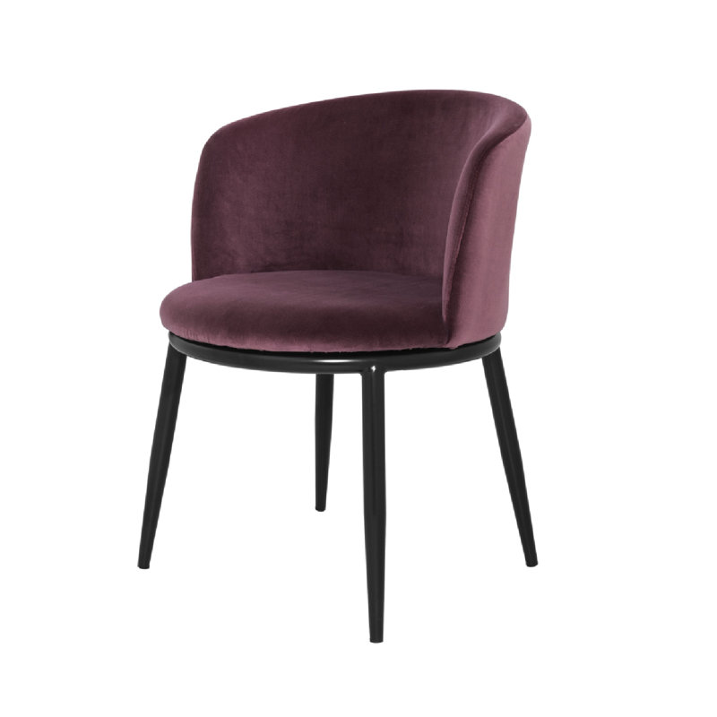 Filmore Upholstered Arm Chair, Purple