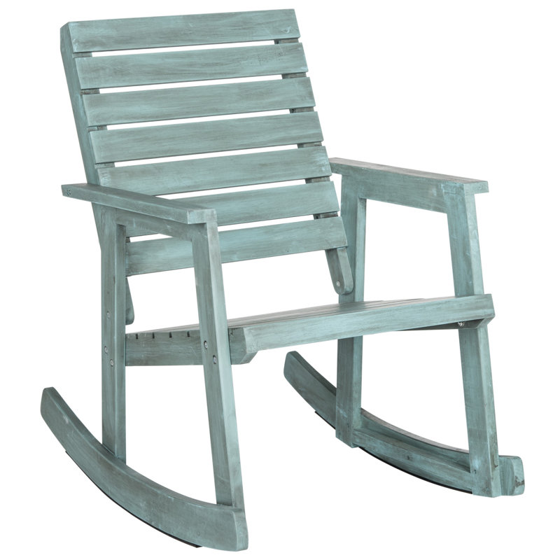 Laci Acacia Outdoor Chair, Beach House Blue